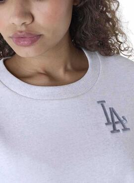 Sweatshirt New Era Athletics grau für Damen.