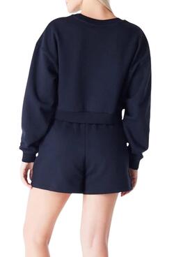 Sweatshirt New Era Yankees schwarz für Damen.