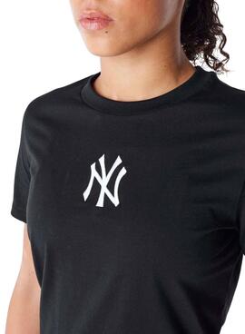 T-Shirt New Era Yankees Schwarz für Damen