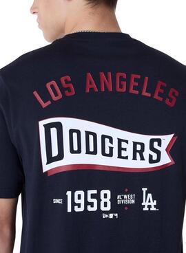 T-Shirt New Era Dodgers in Marineblau für Herren.