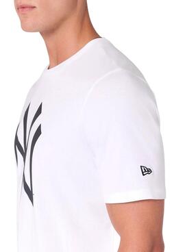 T-shirt New Era Regular weiß für Herren