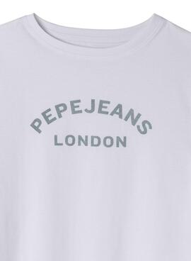 T-shirt Pepe Jeans Zoe in Weiß für Mädchen