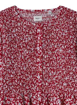 Bluse Pepe Jeans Harriet Rot für Mädchen.