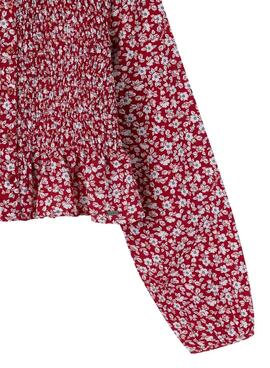 Bluse Pepe Jeans Harriet Rot für Mädchen.