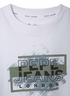 T-shirt Pepe Jeans Jones weiß für Jungen