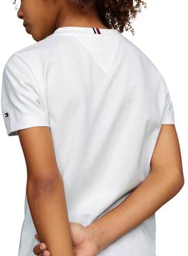 T-Shirt Tommy Hilfiger Pocket weiß für Jungen.