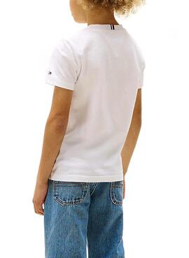 T-Shirt Tommy Hilfiger Pocket weiß für Jungen.
