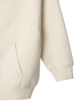 Kapuzenpullover Pepe Jeans Julia beige für Mädchen.