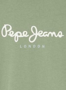 T-shirt Pepe Jeans New Art grün für Jungen.