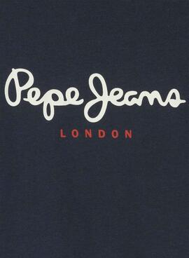 T-shirt Pepe Jeans New Art in Marineblau für Jungen.