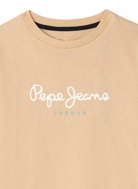 T-Shirt Pepe Jeans New Art orange für Jungen.