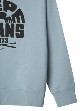 Sweatshirt Pepe Jeans Harrison blau für Jungen.
