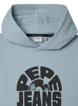 Sweatshirt Pepe Jeans Harrison blau für Jungen.