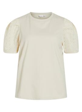 T-Shirt Vila Merry beige für Damen