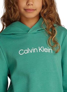 Sweatshirt Calvin Klein Institutional Logo grün