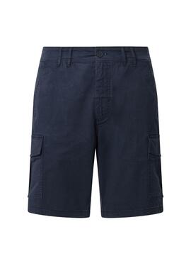 Bermuda Pepe Jeans Saisonale Frachthose Marineblau für Herren