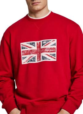 Sweatshirt Pepe Jeans Union rot für Herren