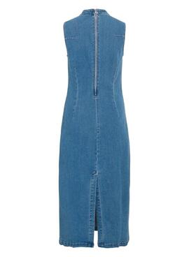 Kleid Vila Viwinona Midi für Damen in Jeansoptik