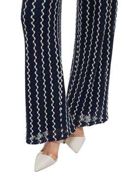 Hose Vila Viellen in Blau für Damen