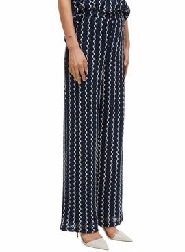 Hose Vila Viellen in Blau für Damen