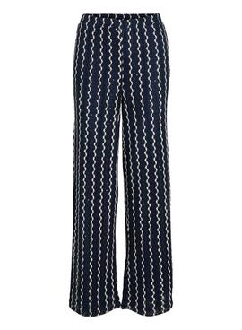 Hose Vila Viellen in Blau für Damen