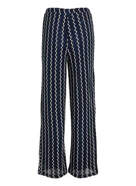 Hose Vila Viellen in Blau für Damen