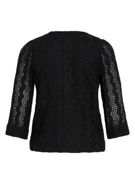 Bluse Vila Vilumena Schwarz für Damen