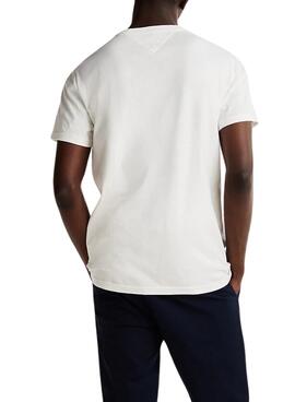 T-shirt Tommy Jeans Varsity Pop weiß für Herren