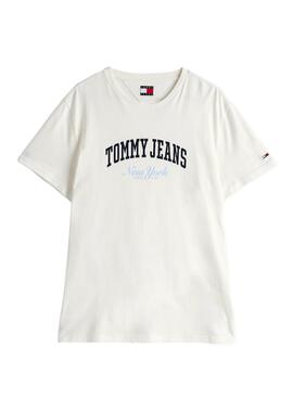 T-shirt Tommy Jeans Varsity Pop weiß für Herren