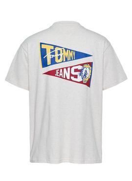 T-Shirt Tommy Jeans Tiger beige für Herren.
