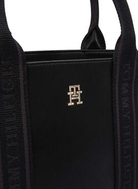 Handtasche Tommy Hilfiger Logotape Mini Schwarz für Damen