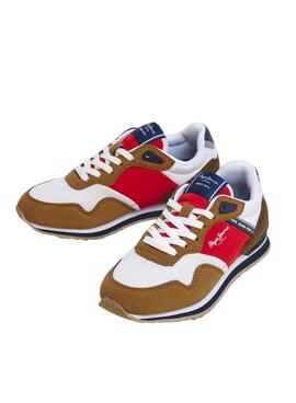 Pepe Jeans London Life rote Turnschuhe für Kinder.