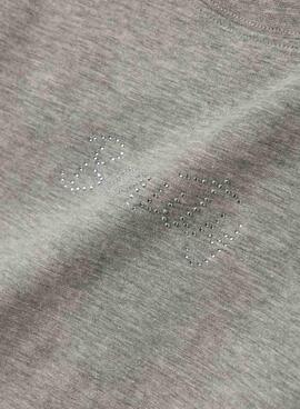 T-shirt Name It Delik grau für Mädchen