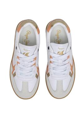 Sneakers Pepe Jeans Ball Retro Weiß für Mädchen.