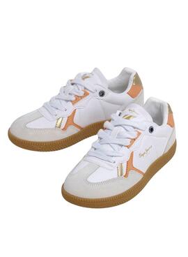 Sneakers Pepe Jeans Ball Retro Weiß für Mädchen.