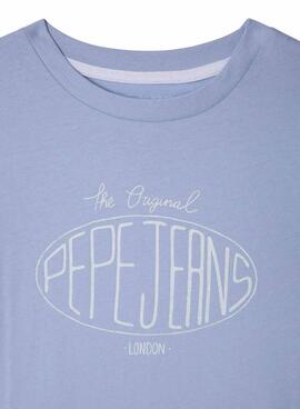 T-Shirt Pepe Jeans Dalon blau für Jungen.