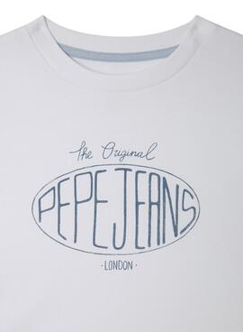 T-shirt Pepe Jeans Dalon weiß für Jungen.