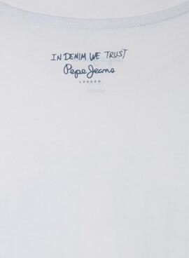 T-shirt Pepe Jeans Dalon weiß für Jungen.