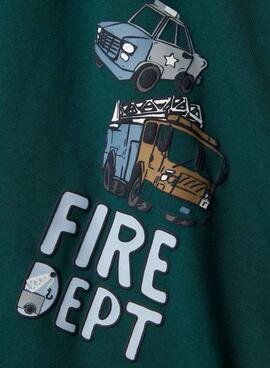 T-shirt Name It Drew grün für Jungen