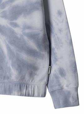 Pullover Pepe Jeans Amber blau und weiß für Mädchen.