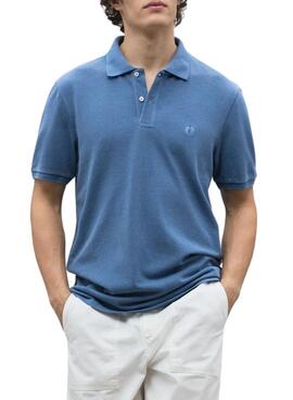Polo Ecoalf Ted blau für Herren