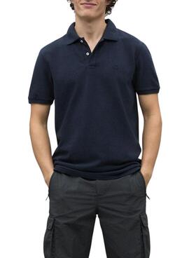 Polo Ecoalf Ted marine für Herren