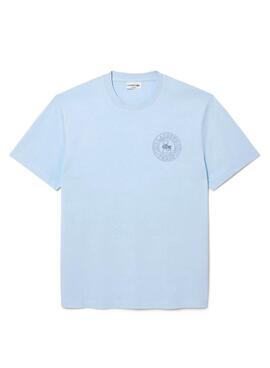 T-Shirt Lacoste Logo Lacoste Paris blau für Herren.