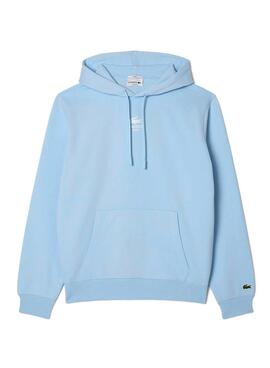 Lacoste Kapuzenpullover mit blauem Druck für Damen und Herren