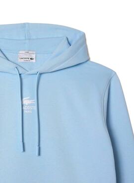 Lacoste Kapuzenpullover mit blauem Druck für Damen und Herren