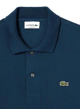 Polo Lacoste Piqué L.12.12 blau für Herren.