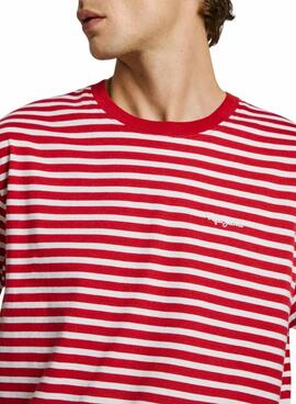 Pepe Jeans Cane rotes T-Shirt für Herren.