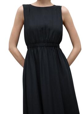 Schwarzes Ecoalf Karl Kleid für Damen