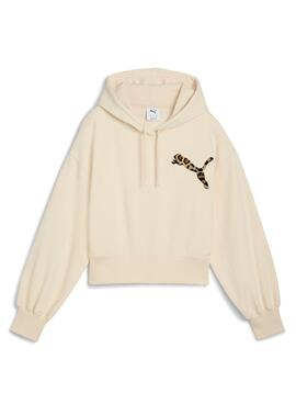 Puma Leo Luxe beige Damen Sweatshirt