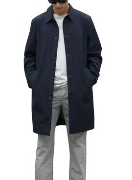 Ecoalf Trenchcoat Nimega Marine für Herren.